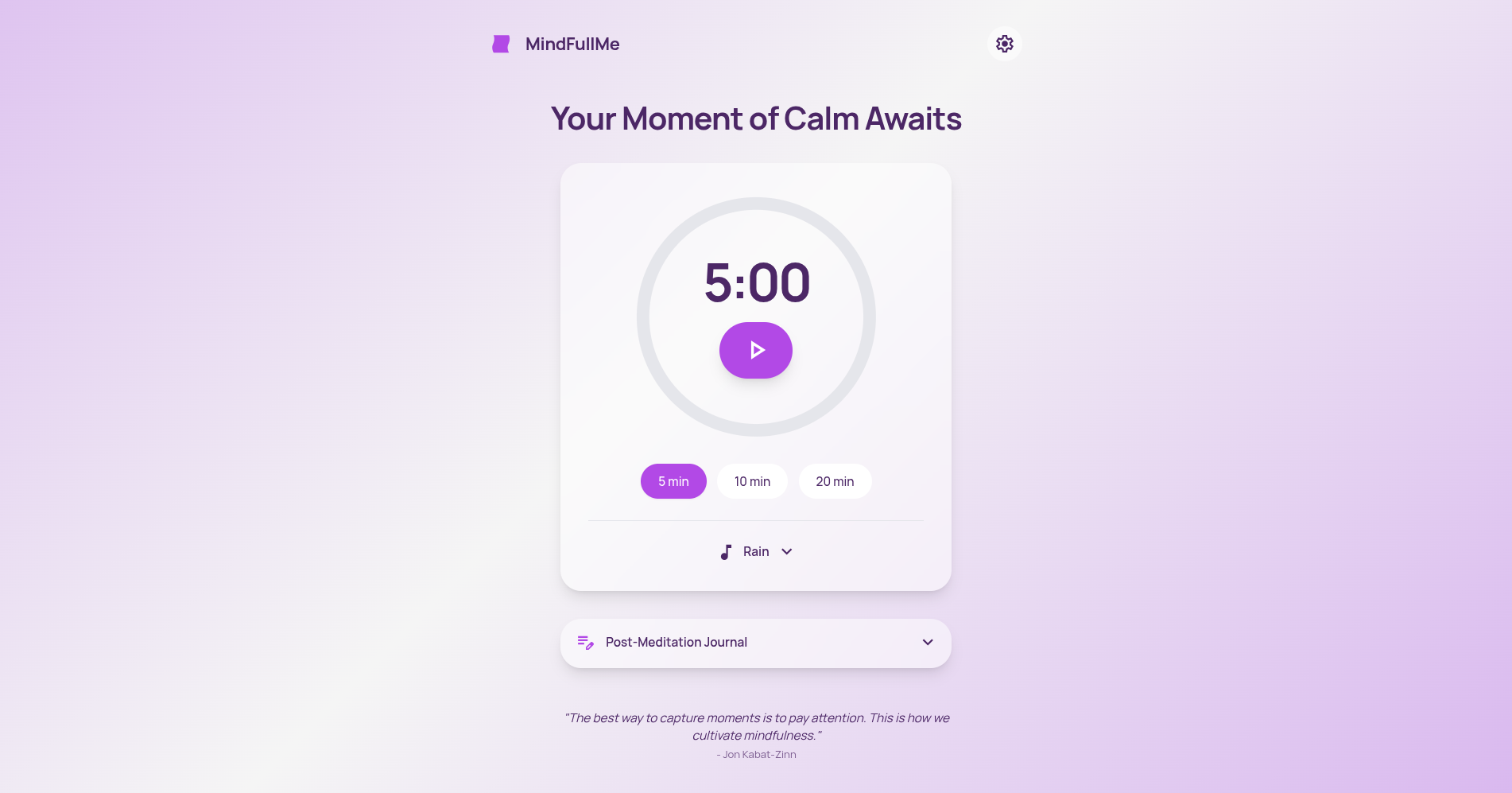 Anteprima del sito MindfullMe