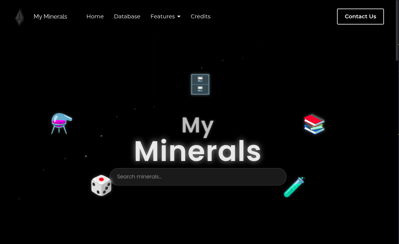 Anteprima del sito MyMinerals